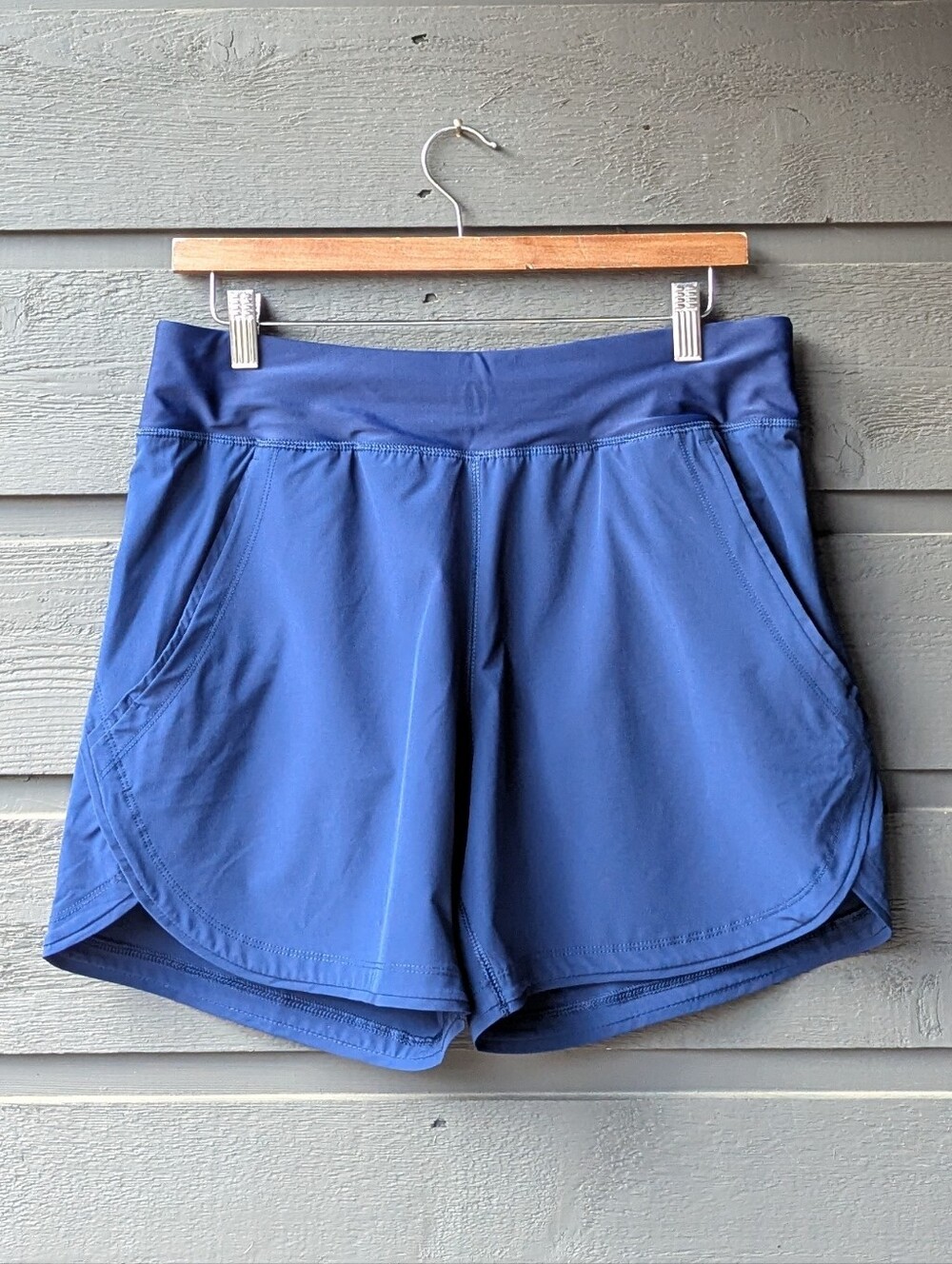NWOT Lands' End Women's SunShade UPF 50 5" Board Shorts Dark Blue Size 8